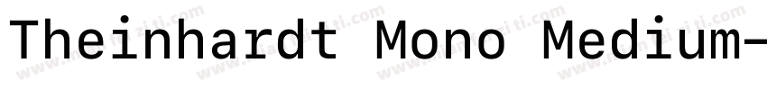 Theinhardt Mono Medium字体转换